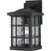 Stonington 1-Light Outdoor Lantern in Mystic Black