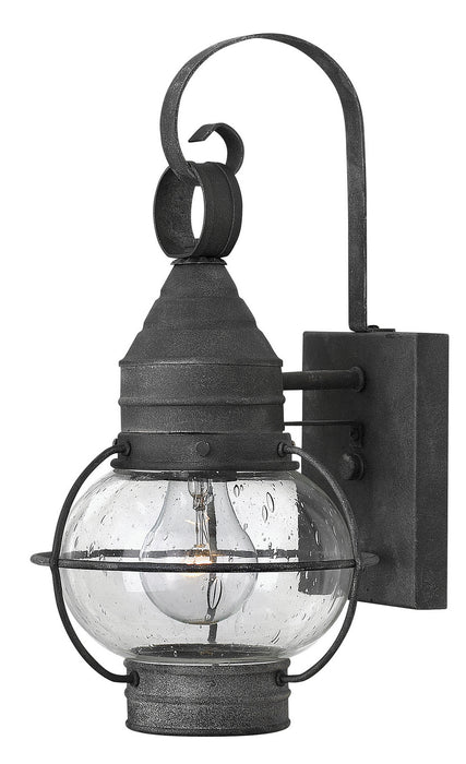 Cape Cod Extra Small Wall Mount Lantern in Aged Zinc