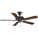Airpro Signature 52" 5-Blade Ceiling Fan in Forged Black with Dark Walnut/Dark Cherry Blade