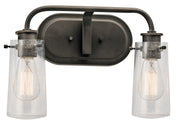 Braelyn Bath Sconce 2-Light in Olde Bronze