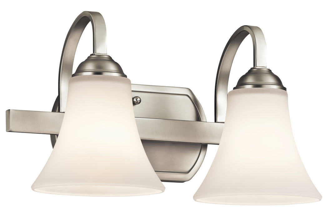 Keiran Bath Sconce 2-Light in Brushed Nickel