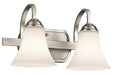 Keiran Bath Sconce 2-Light in Brushed Nickel