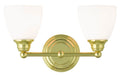 Somerville 2 Light Bath Vanity in Polished Brass