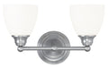 Somerville 2 Light Bath Vanity in Brushed Nickel