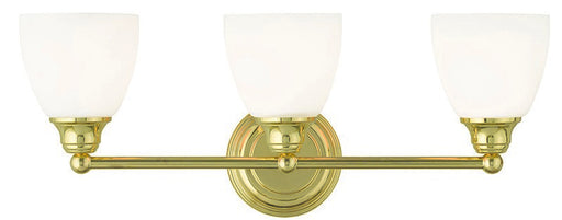 Somerville 3 Light Bath Vanity in Polished Brass