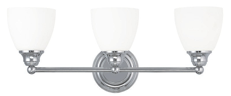 Somerville 3 Light Bath Vanity in Polished Chrome