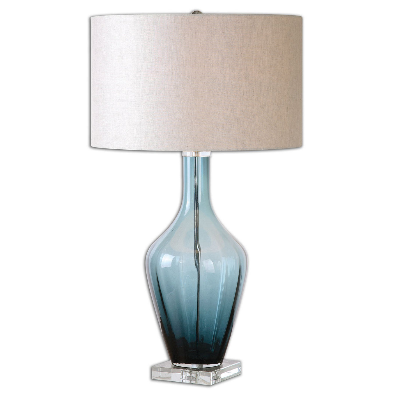 Uttermost's Hagano Blue Glass Table Lamp