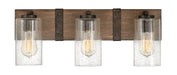 Sawyer Three Light Vanity in Sequoia