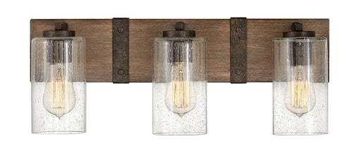 Sawyer Three Light Vanity in Sequoia