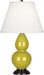 Robert Abbey (CI11X) Small Double Gourd Accent Lamp with Pearl Dupioni Fabric Shade
