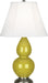 Robert Abbey (CI12) Small Double Gourd Accent Lamp with Ivory Stretched Fabric Shade