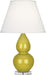 Robert Abbey (CI13X) Small Double Gourd Accent Lamp with Pearl Dupioni Fabric Shade