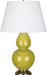 Robert Abbey (CI20X) Double Gourd Table Lamp with Pearl Dupioni Fabric Shade