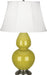 Robert Abbey (CI22) Double Gourd Table Lamp with Ivory Stretched Fabric Shade