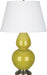 Robert Abbey (CI22X) Double Gourd Table Lamp with Pearl Dupioni Fabric Shade