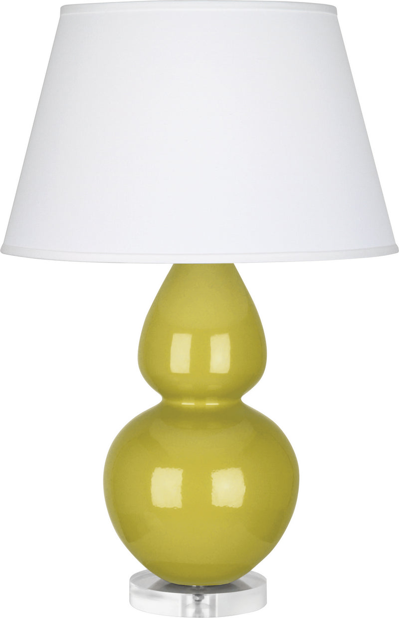 Robert Abbey (CI23X) Double Gourd Table Lamp with Lucite Base