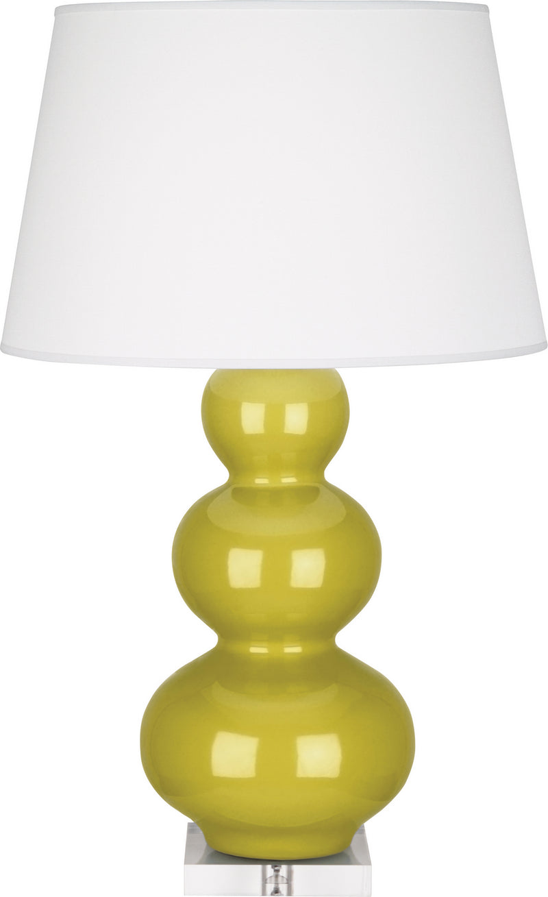 Robert Abbey (CI43X) Triple Gourd Table Lamp with Lucite Base