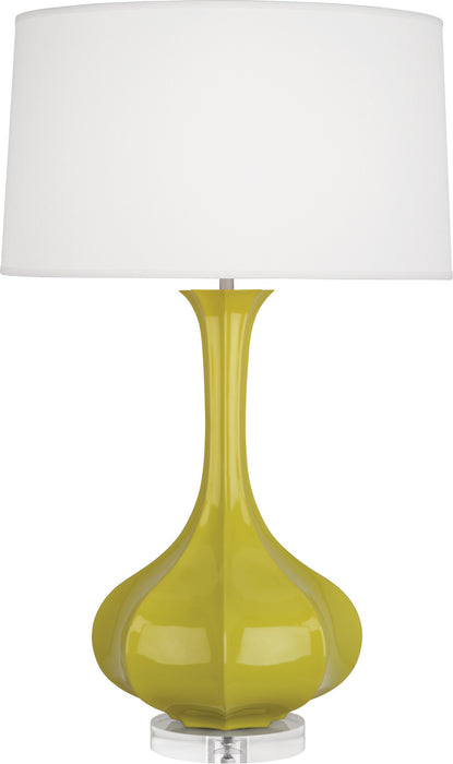 Robert Abbey (CI996) Pike Table Lamp with Pearl Dupoini Fabric Shade