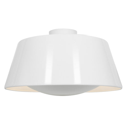 SoHo Reflective Illumination Flush Mount in Glossy White Finish