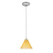 Martini 1-Light Pendant in Brushed Steel Finish