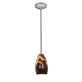 Champagne 1-Light Downrod Pendant - Lamps Expo