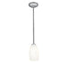 Champagne 1-Light Pendant in Brushed Steel Finish