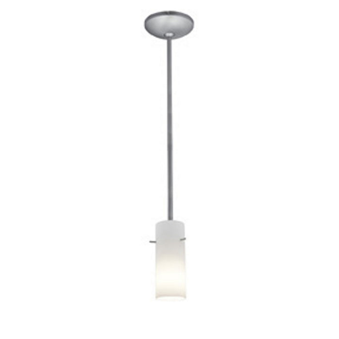 Cylinder 1-Light Downrod Pendant - Lamps Expo