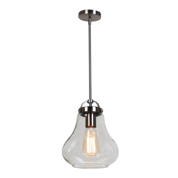 Flux (small) Vintage Lamped Pendant in Antique Nickle Finish - Lamps Expo