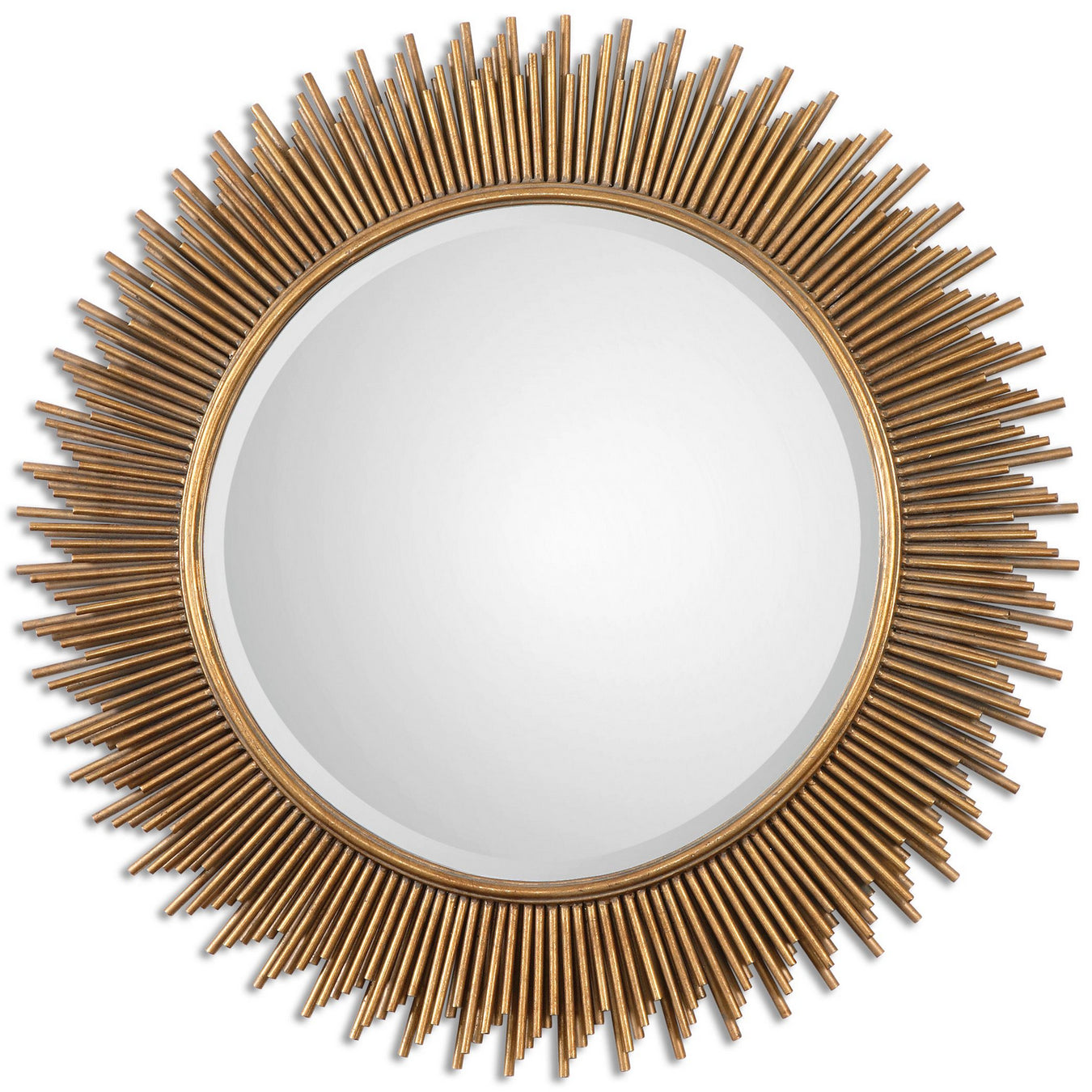 Uttermost's Marlo Round Gold Mirror Designed by Billy Moon