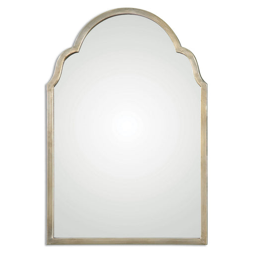 Uttermost's Brayden Petite Silver Arch Mirror Designed by Grace Feyock