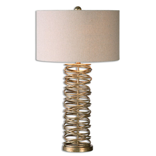 Uttermost's Amarey Metal Ring Table Lamp Designed by Jim Parsons