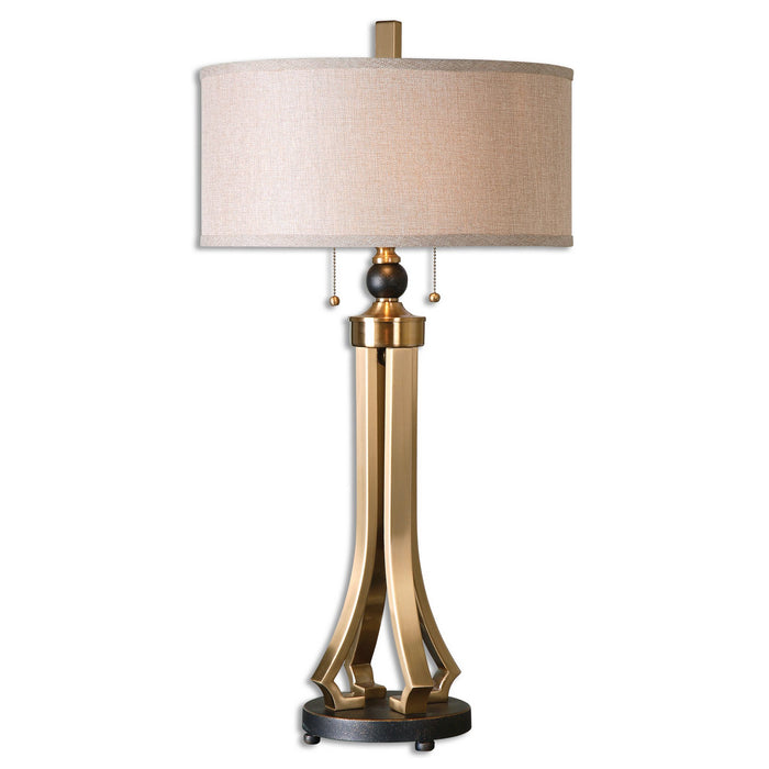Uttermost's Selvino Brushed Brass Table Lamp Designed by Billy Moon