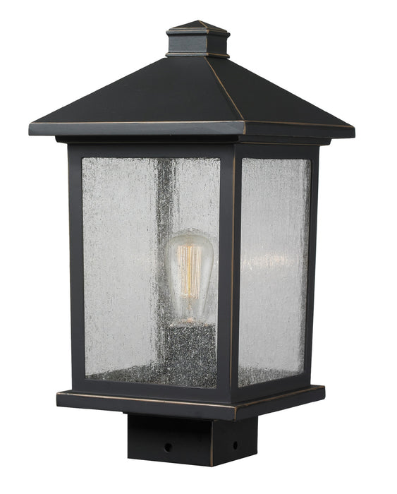 Portland 1 Light Post Mount Light in Oil Rubbed Bronze (Sqr. Base - not incl.)