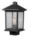 Portland 1 Light Post Mount Light in Oil Rubbed Bronze (Sqr. Base - not incl.)