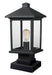 Portland 1 Light Outdoor Pier Mount Light in Black (SQPM Mount - incl.)