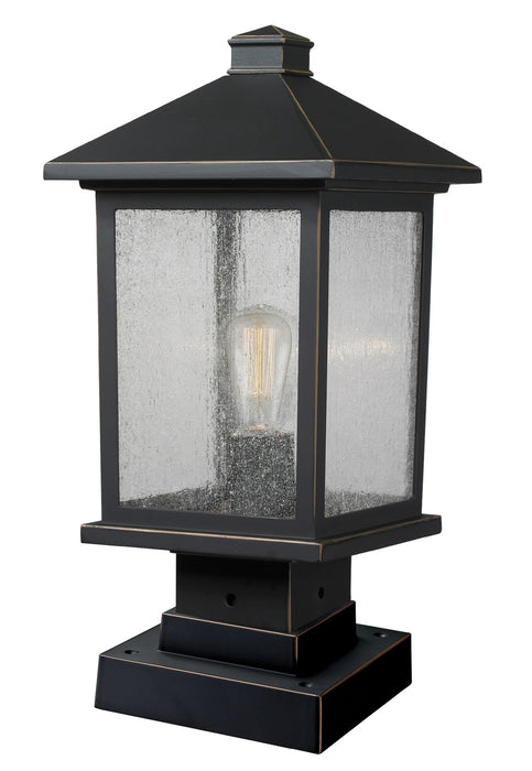 Portland 1 Light Outdoor Pier Mount Light in Oil Rubbed Bronze (SQPM Mount - incl.)