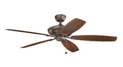 Canfield 60 Inch Canfield XL Patio Fan in Tannery Bronze Powder Coat