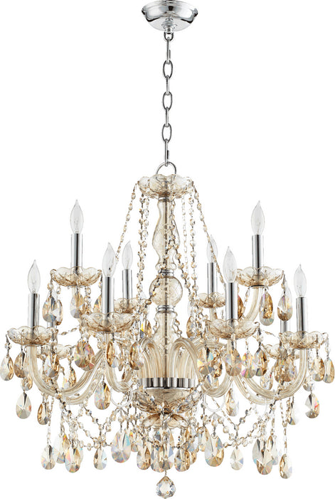 Bohemian Katerina Traditional Chandelier in Chrome - Lamps Expo