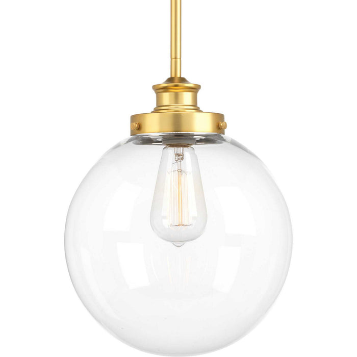 Penn 1-Light Pendant in Natural Brass