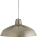Metal Shade 1-Light LED Pendant in Brushed Nickel