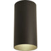 LED Outdoor Flush Mount Cylinder in Antique Bronze