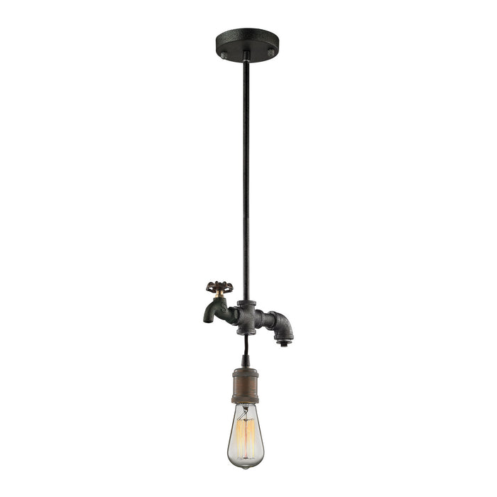 Jonas 1-Light Mini Pendant in Multi-Tone Weathered - Lamps Expo