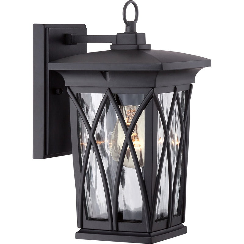 Grover 1-Light Outdoor Lantern in Mystic Black
