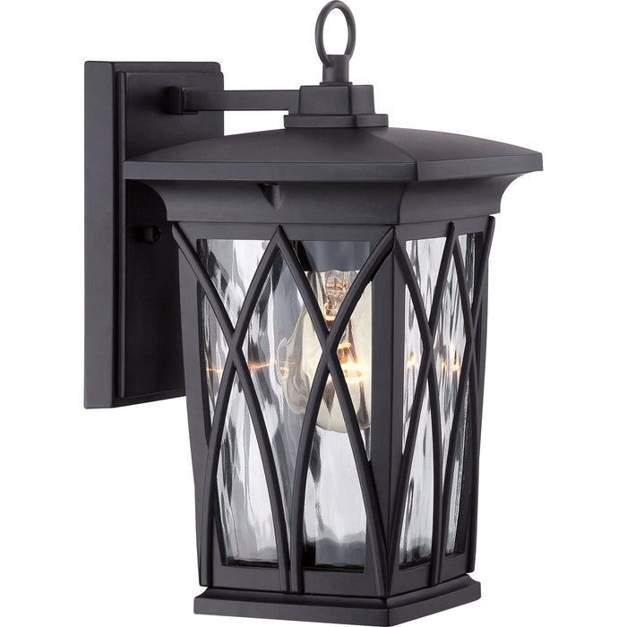 Grover 1-Light Outdoor Lantern in Mystic Black