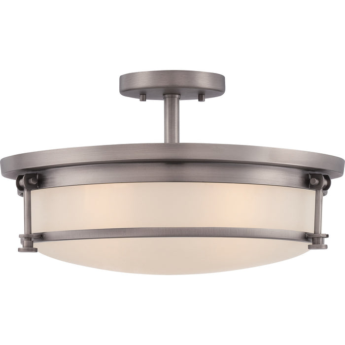 Sailor 4-Light Semi-Flush Mount in Antique Nickel