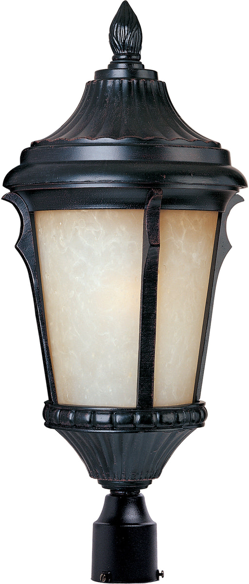 Odessa LED 1-Light Outdoor Pole/Post Lantern in Espresso - Lamps Expo