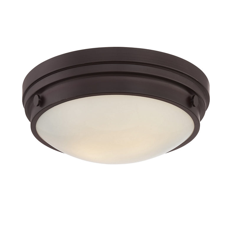 Lucerne 2-Light Flush Mount in English Bronze