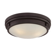 Lucerne 3-Light Flush Mount in English Bronze