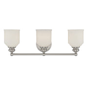 Melrose 3-Light Bath Vanity in Satin Nickel