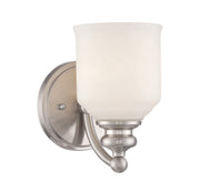 Melrose 1-Light Sconce in Satin Nickel